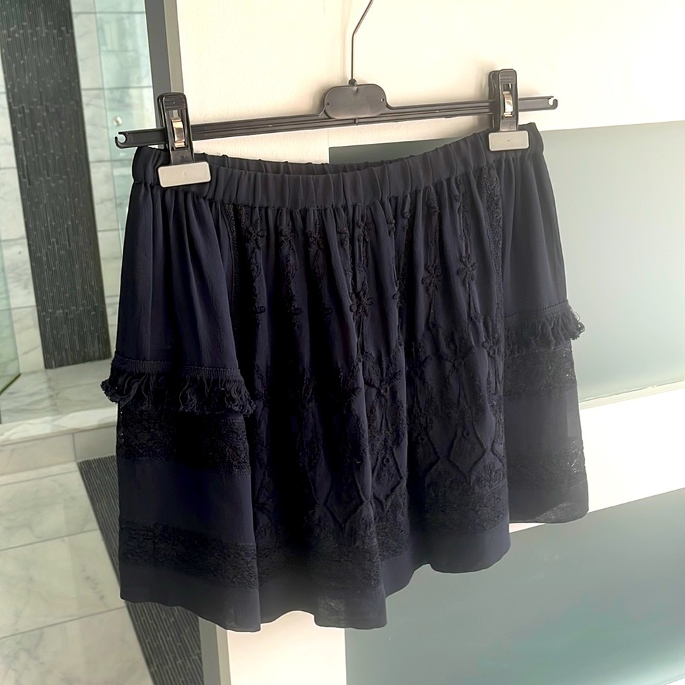 Ulla Johnson navy skirt